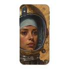 Amira - Muslim Lesbian Astronaut Iphone Case, x / Matte, Phone Case Artwork Woman Space Helmet