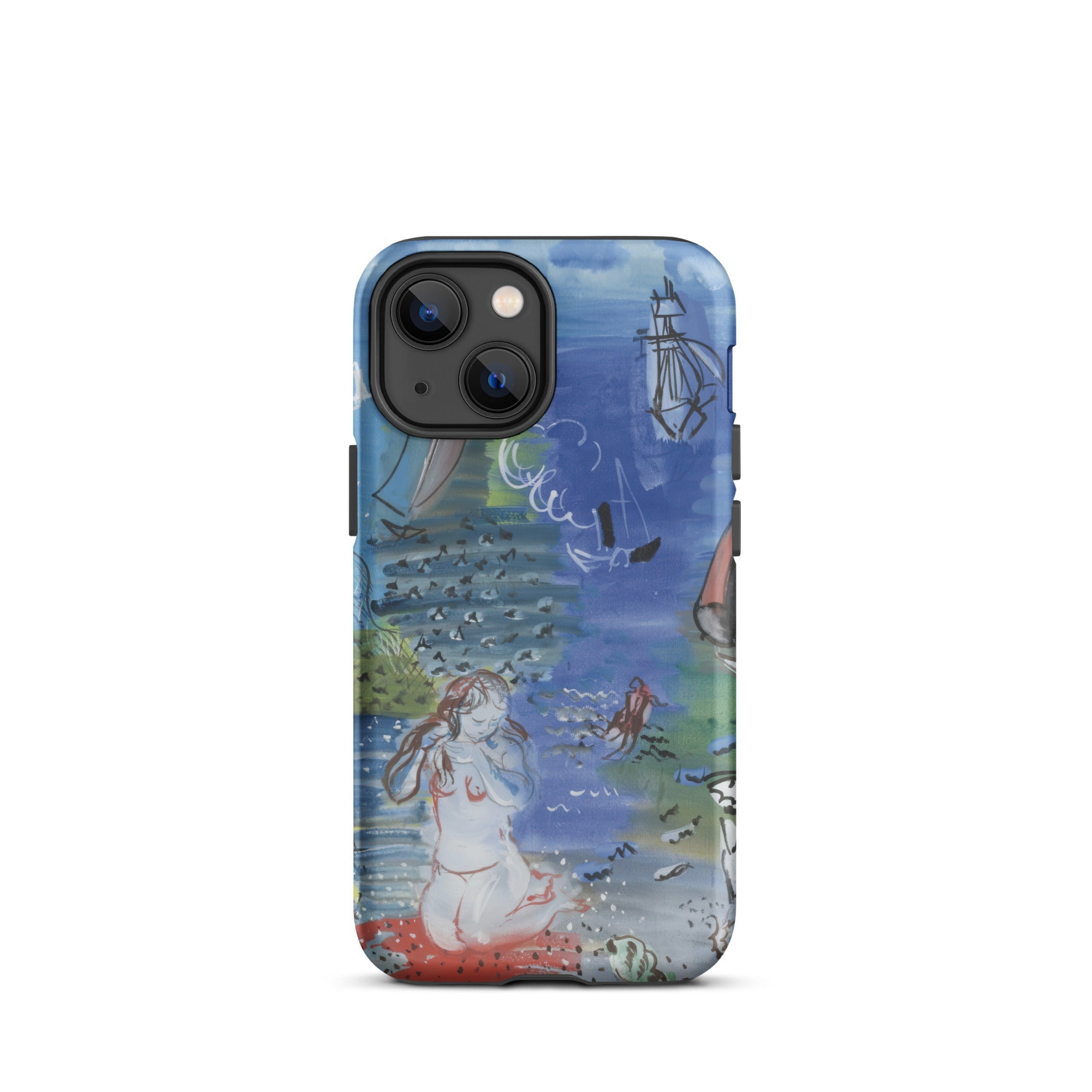 Amphitrite Raoul Dufy Iphone Case, 13 Mini / Matte, Iphone Case Aquatic Themed Illustration