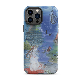 Amphitrite - Raoul Dufy Iphone Case, 13 Pro Max / Matte, Iphone Case Abstract Underwater Scene Mermaid