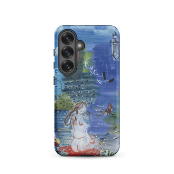 Amphitrite - Raoul Dufy Phone Case Samsung Galaxy S25 / Matte Whimsical Watercolor Illustration Mermaid Rocks Ships Iphone, Rises, Dufy’s