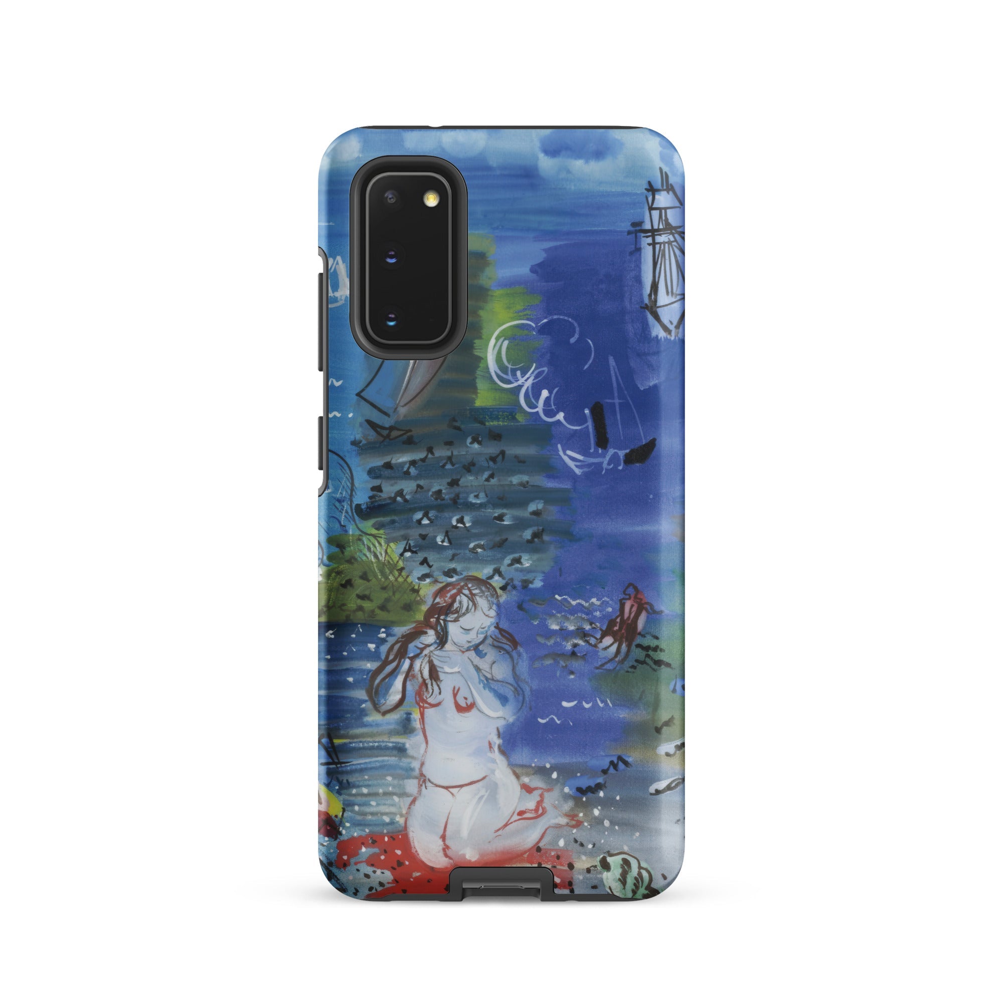 Amphitrite Raoul Dufy Samsung Case, Galaxy S20 / Matte, Smartphone Case Colorful Abstract Painting Nude Figure Watery