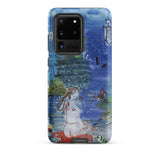 Amphitrite - Raoul Dufy Samsung Case, Galaxy S20 Ultra / Matte, Blue Phone Case Watercolor-style Illustration Mermaid Seascape
