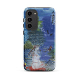 Amphitrite - Raoul Dufy Samsung Case, Galaxy S23 Plus / Matte, Dark Blue Smartphone Case Colorful Hand-drawn Illustration Partially