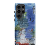 Amphitrite - Raoul Dufy Samsung Case, Galaxy S23 Ultra / Matte, Smartphone Case Painted Scene Mermaid Sea Ships Background