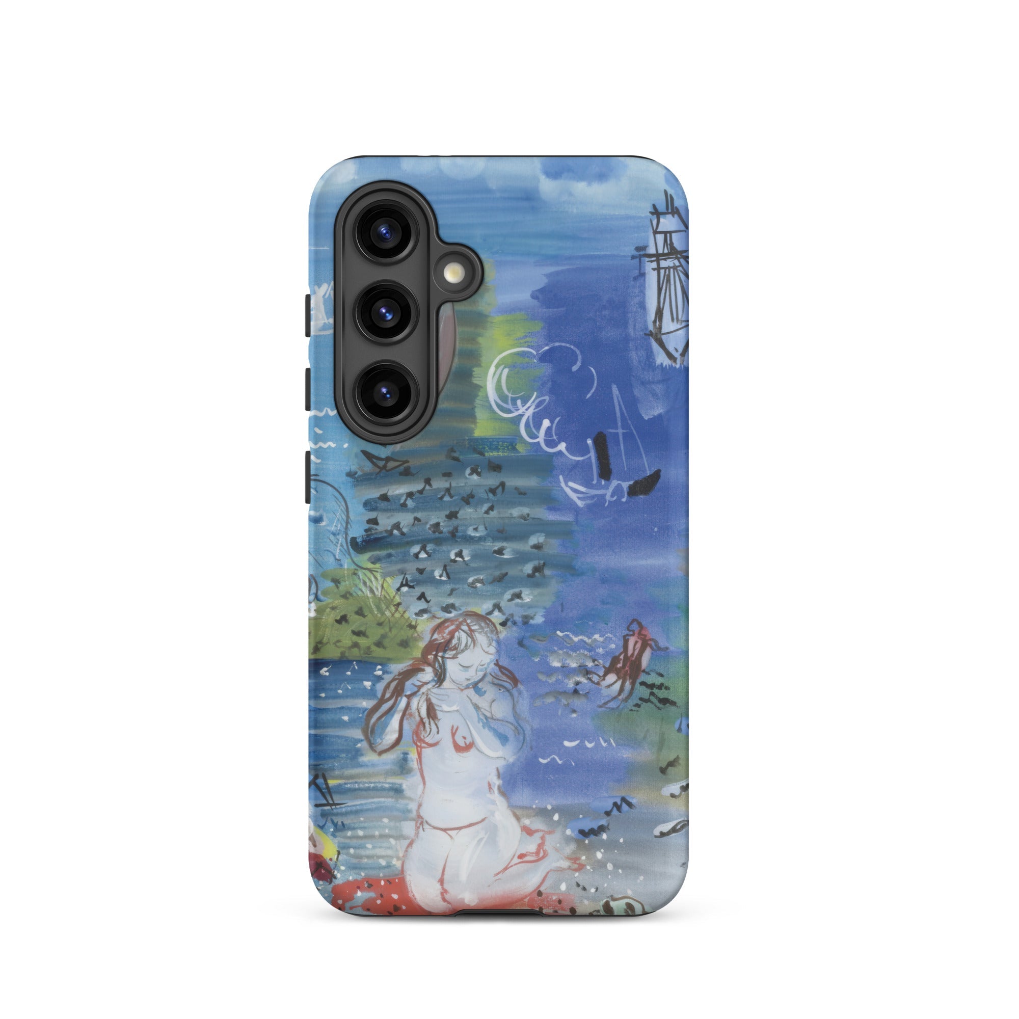 Amphitrite Raoul Dufy Samsung Case, Galaxy S24 / Matte, Smartphone Case Watercolor Style Illustration Mythical Sea Scene