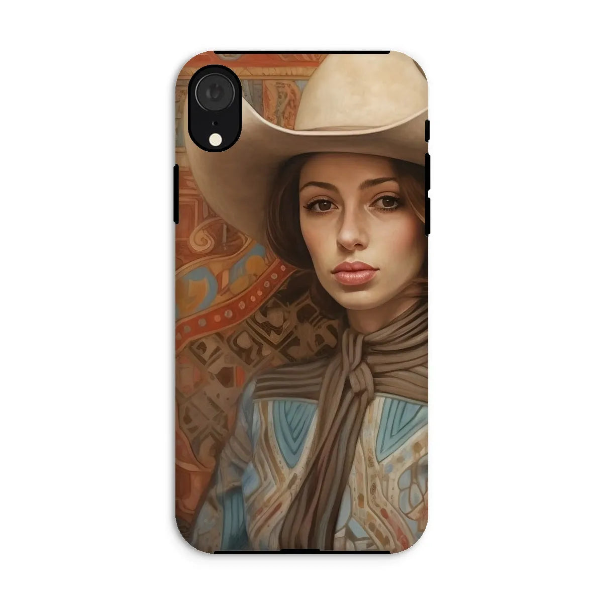 Anahita The Lesbian Cowgirl - Sapphic Art Phone Case - Iphone Xr / Matte - Mobile Phone Cases - Aesthetic Art