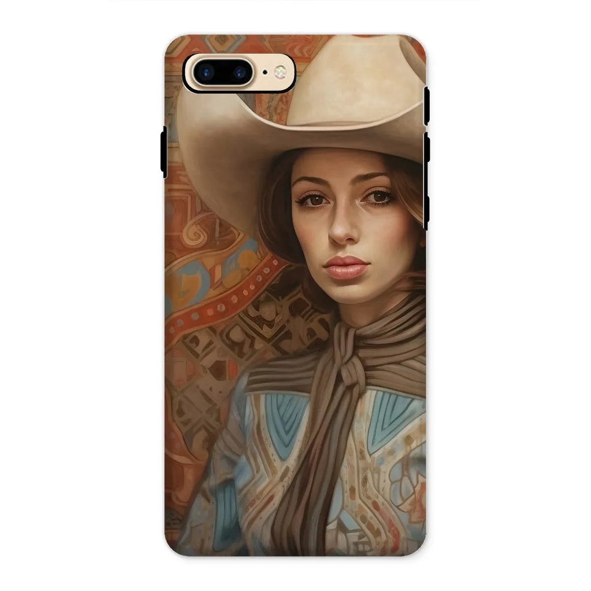 Anahita The Lesbian Cowgirl - Sapphic Art Phone Case - Iphone 8 Plus / Matte - Mobile Phone Cases - Aesthetic Art