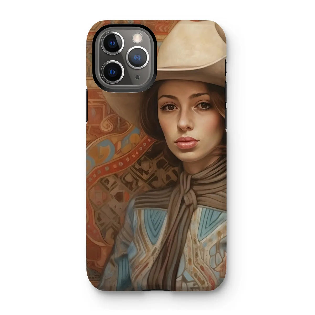 Anahita The Lesbian Cowgirl - Sapphic Art Phone Case - Iphone 11 Pro / Matte - Mobile Phone Cases - Aesthetic Art