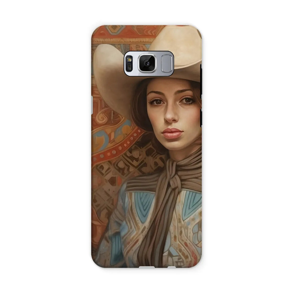 Anahita The Lesbian Cowgirl - Sapphic Art Phone Case - Samsung Galaxy S8 / Matte - Mobile Phone Cases - Aesthetic Art