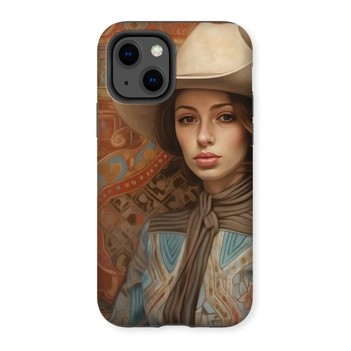 Anahita The Lesbian Cowgirl - Sapphic Art Phone Case - Iphone 13 / Matte - Mobile Phone Cases - Aesthetic Art