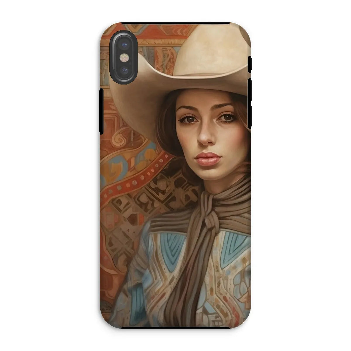 Anahita The Lesbian Cowgirl - Sapphic Art Phone Case - Iphone Xs / Matte - Mobile Phone Cases - Aesthetic Art