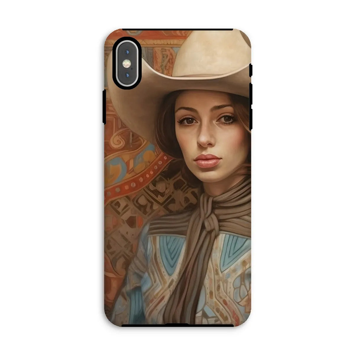 Anahita The Lesbian Cowgirl - Sapphic Art Phone Case - Iphone Xs Max / Matte - Mobile Phone Cases - Aesthetic Art