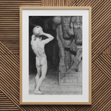 The Anarchist - Sascha Schneider kunstdruk, 20x30’’ / 51x76cm / Natuurlijke lijst / 2’’ passe-partout, Posters prints & visuele kunstwerken, Toby Leon