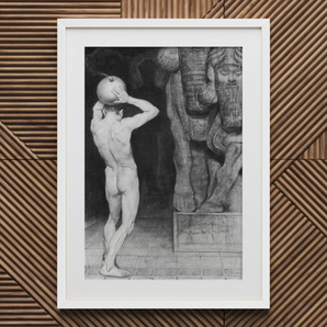 The Anarchist - Sascha Schneider Art Print, 20x30’’ / 51x76cm / White Frame / 2’’ Matboard, Posters Prints & Visual Artwork, Toby Leon