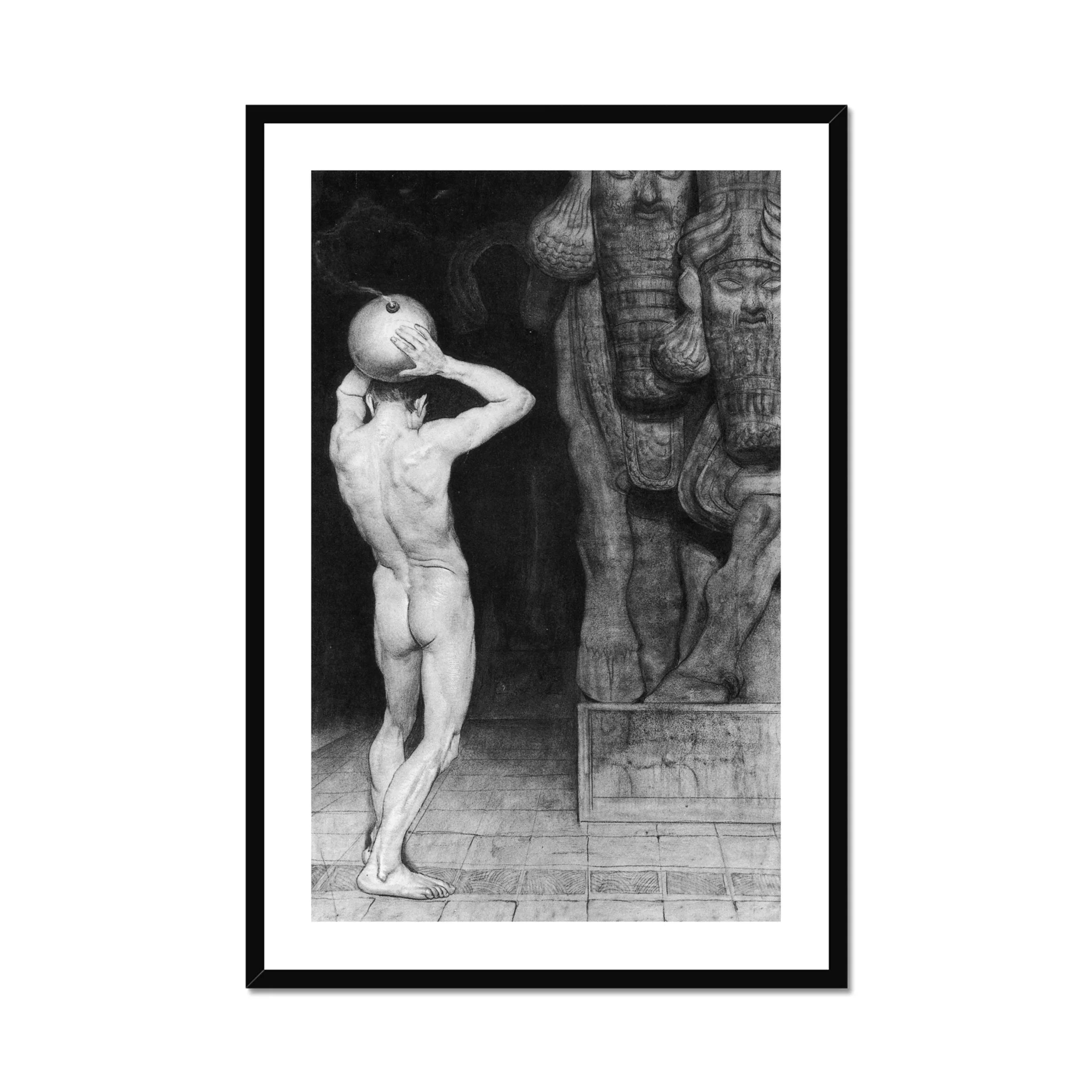The Anarchist - Sascha Schneider German Art Print, Framed Surrealist Artwork