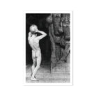 The Anarchist - Sascha Schneider German Art Print, Nude Figure Classical Contrapposto Pose Arm Raised Head