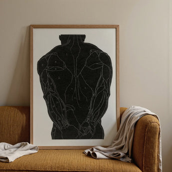 Anatomical Study of a Man’s Back Muscles - Reijer Stolk Art Print / Canvas, Posters Prints & Visual Artwork, Toby Leon