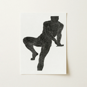 Anatomical Study of a Man’s Chest Stomach and Leg Muscles - Reijer Stolk Art Print / Canvas Black Anatomical Muscle Diagram Print White