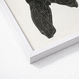 Black Anatomical Illustration Human Leg Framed White Reijer Stolk, Study, Man’s Muscles, Strips, Jet-black Silhouette Torso, Applied Arts