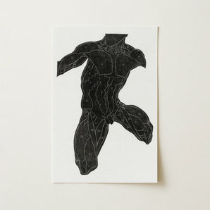 Anatomical Study of a Man’s Muscles - Reijer Stolk Art Print / Canvas, Anatomical Study, Man’s Muscles, Reijer Stolk’s Anatomical, Stolk’s