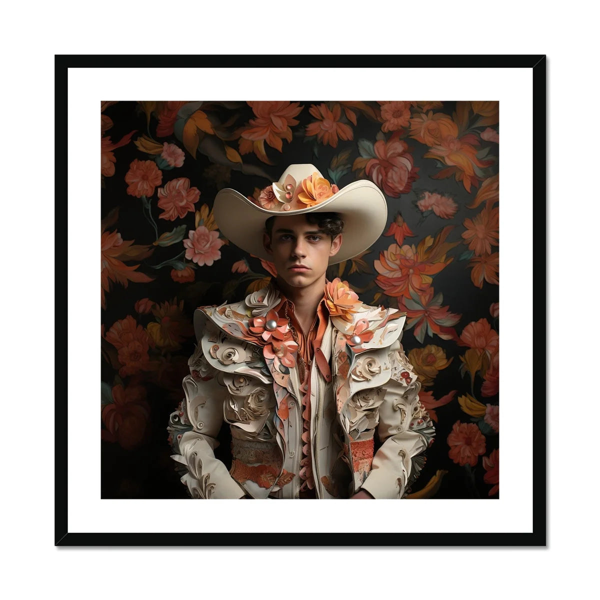 Andrés - Hispanic Gay Vaquero Art Print