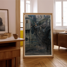 The Angel of Death - Richard Tennant Cooper Art Print, Framed Painting Winged Figure Dark Urban