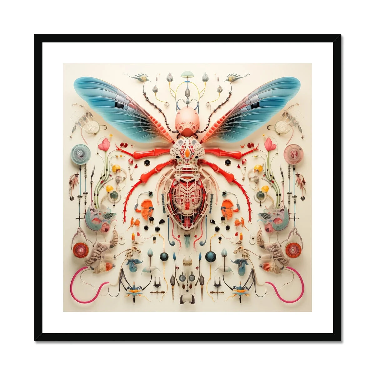 Angel Muff Wasp - Alien Species Insect Taxonomy Art Print Posters Prints & Visual Artwork