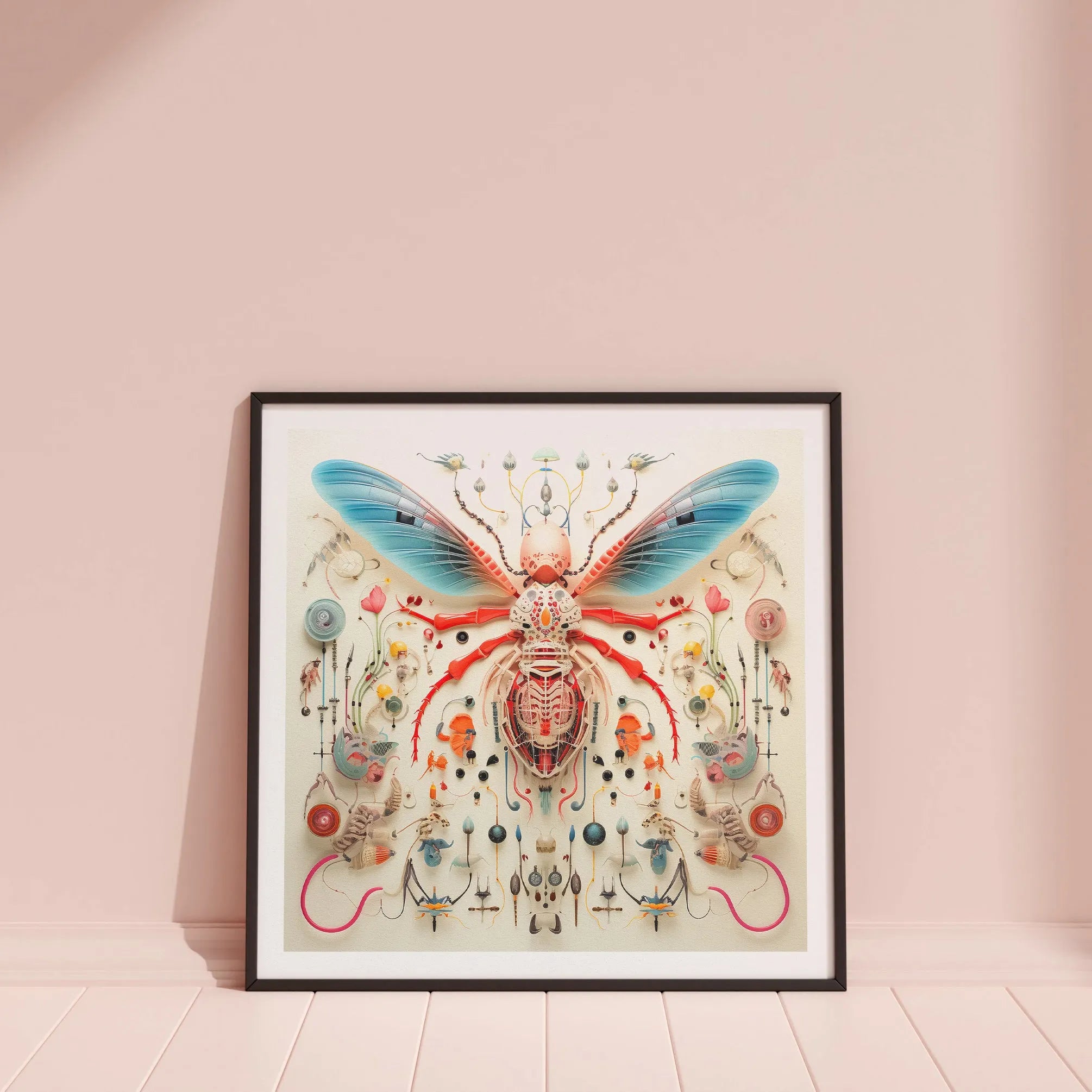 Angel Muff Wasp - Alien Species Taxonomy Art Print - Posters Prints & Visual Artwork - Aesthetic Art