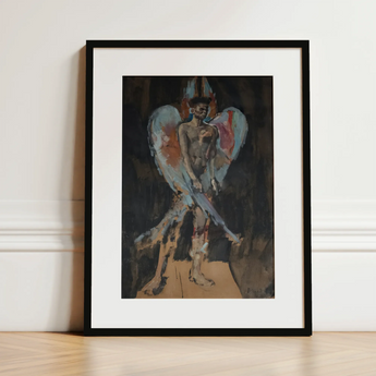 The Angel of Sodom - Christian Berard Art Print / Canvas, 12x16’’ / 31x41cm / Black Frame / Matboard, Posters Prints & Visual Artwork, Toby