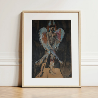 The Angel of Sodom - Christian Berard Art Print / Canvas, 12x16’’ / 31x41cm / Natural Frame / Matboard, Posters Prints & Visual Artwork,