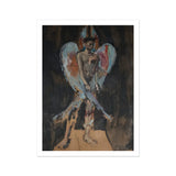 The Angel of Sodom - Christian Berard Art Print, Vibrant Expressive Painting Nude Winged Figure Dark Hair