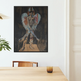 The Angel of Sodom - Christian Berard Framed Canvas, Framed Abstract Painting Figure Wings