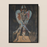 The Angel of Sodom - Christian Berard Framed Canvas, Framed Abstract Painting Figure Wings Crown