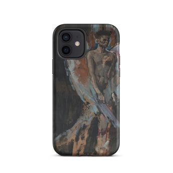 The Angel of Sodom - Christian Berard Iphone Case, 12 / Matte, Black Iphone Case Abstract Painting Shirtless Person