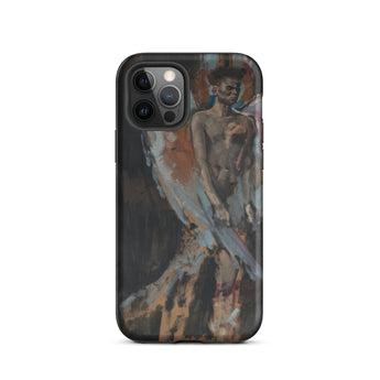 The Angel of Sodom - Christian Berard Iphone Case, 12 Pro / Matte, Black Iphone Nude Male Figure Painting Case