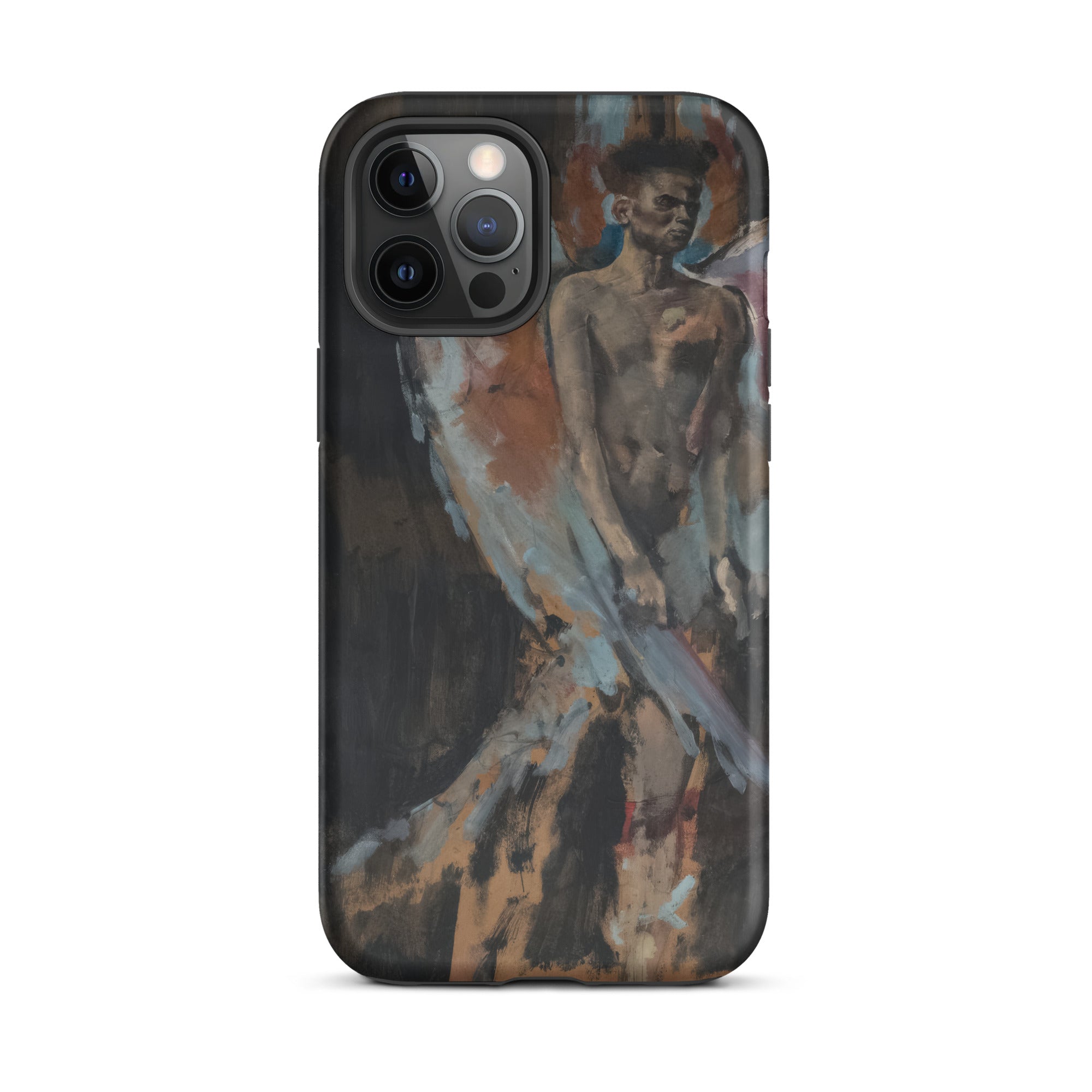 The Angel of Sodom - Christian Berard Iphone Case, 12 Pro Max / Matte, Smartphone Case Painted Portrait Shirtless Man