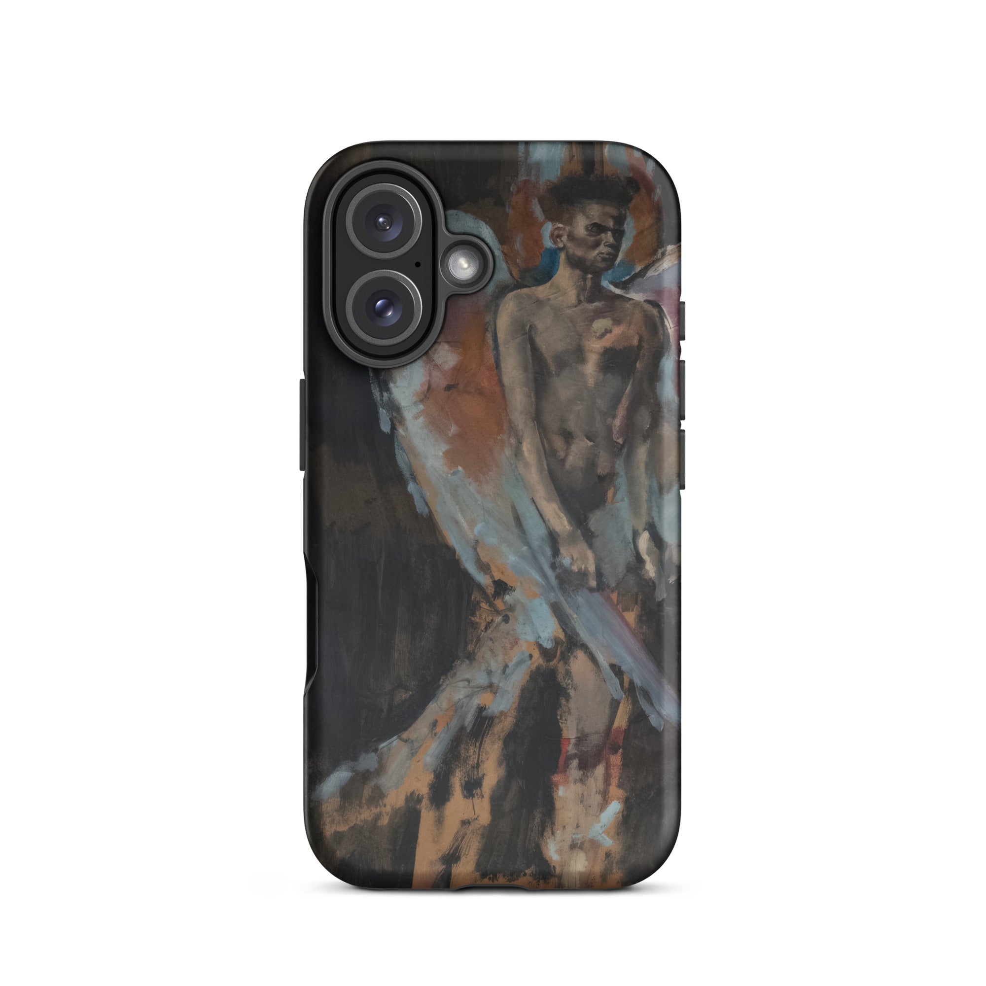 The Angel of Sodom - Christian Berard Iphone Case, 16 / Matte, Black Smartphone Case Abstract Portrait Painting Person Dark