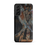 The Angel of Sodom - Christian Berard Phone Case Samsung Galaxy S21 Plus / Matte Black Phone Case Bold Abstract Painting Muscular Figure