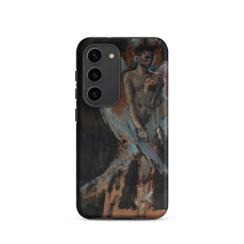 The Angel of Sodom - Christian Berard Phone Case Samsung Galaxy S23 / Matte Black Phone Case Painted Portrait Muscular Man Wings Christian