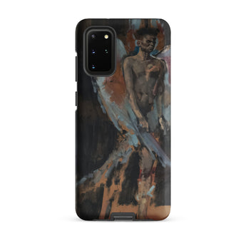The Angel of Sodom - Christian Berard Samsung Case, Galaxy S20 Plus / Matte, Black Smartphone Case Vibrant Abstract Painting Shirtless Man