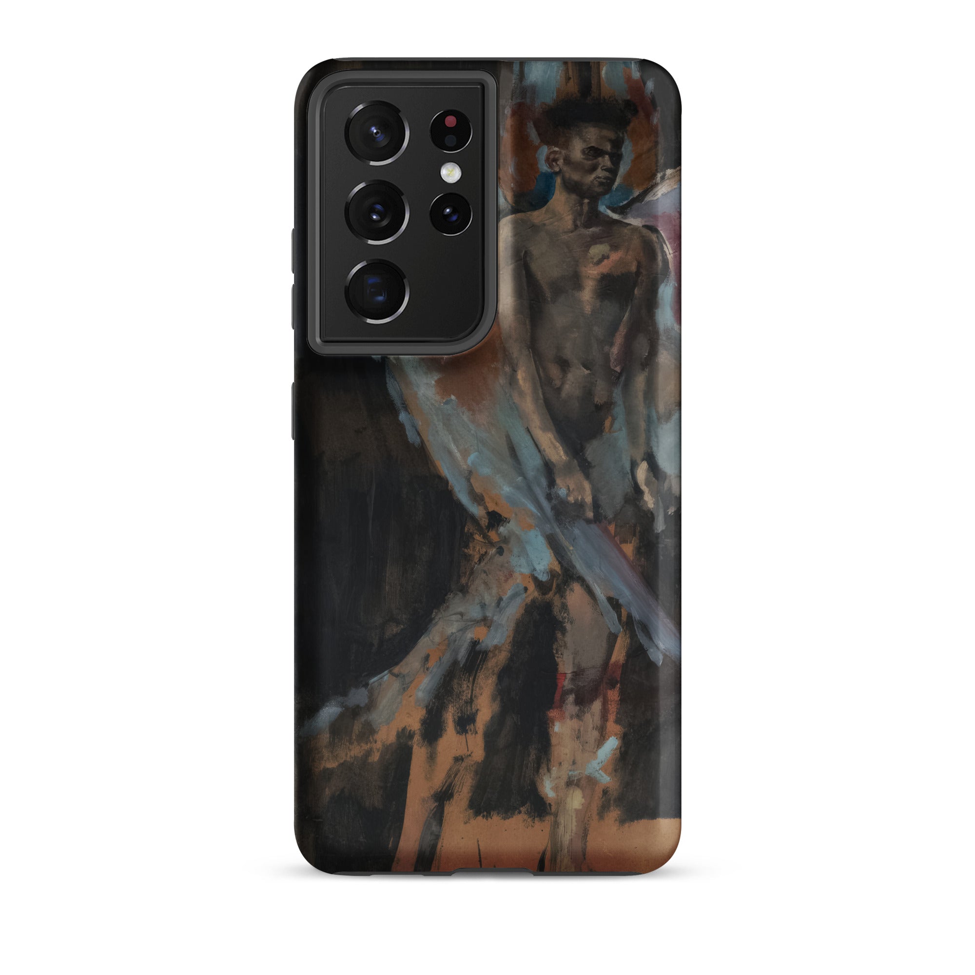 The Angel of Sodom - Christian Berard Samsung Case, Galaxy S21 Ultra / Matte, Black Smartphone Case Abstract Painting Figure
