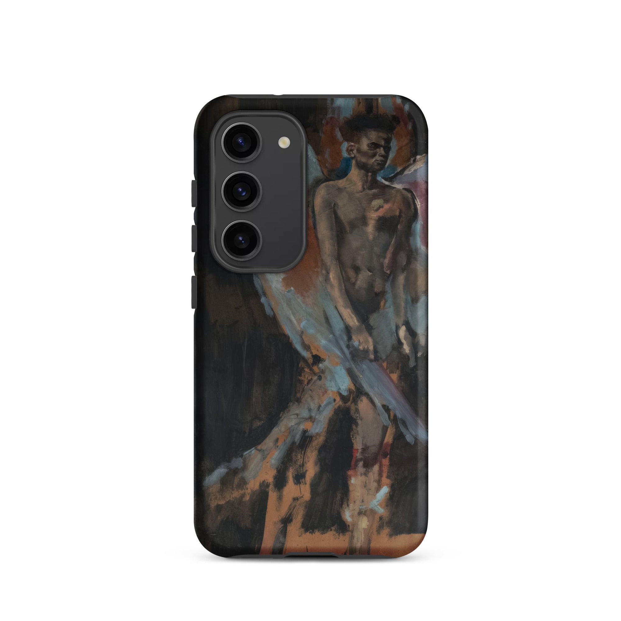 The Angel of Sodom - Christian Berard Samsung Case, Galaxy S23 / Matte, Black Smartphone Painted Male Figure Case