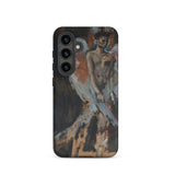 The Angel of Sodom - Christian Berard Samsung Case, Galaxy S24 / Matte, Black Smartphone Case Abstract Painting Nude Figure Bird