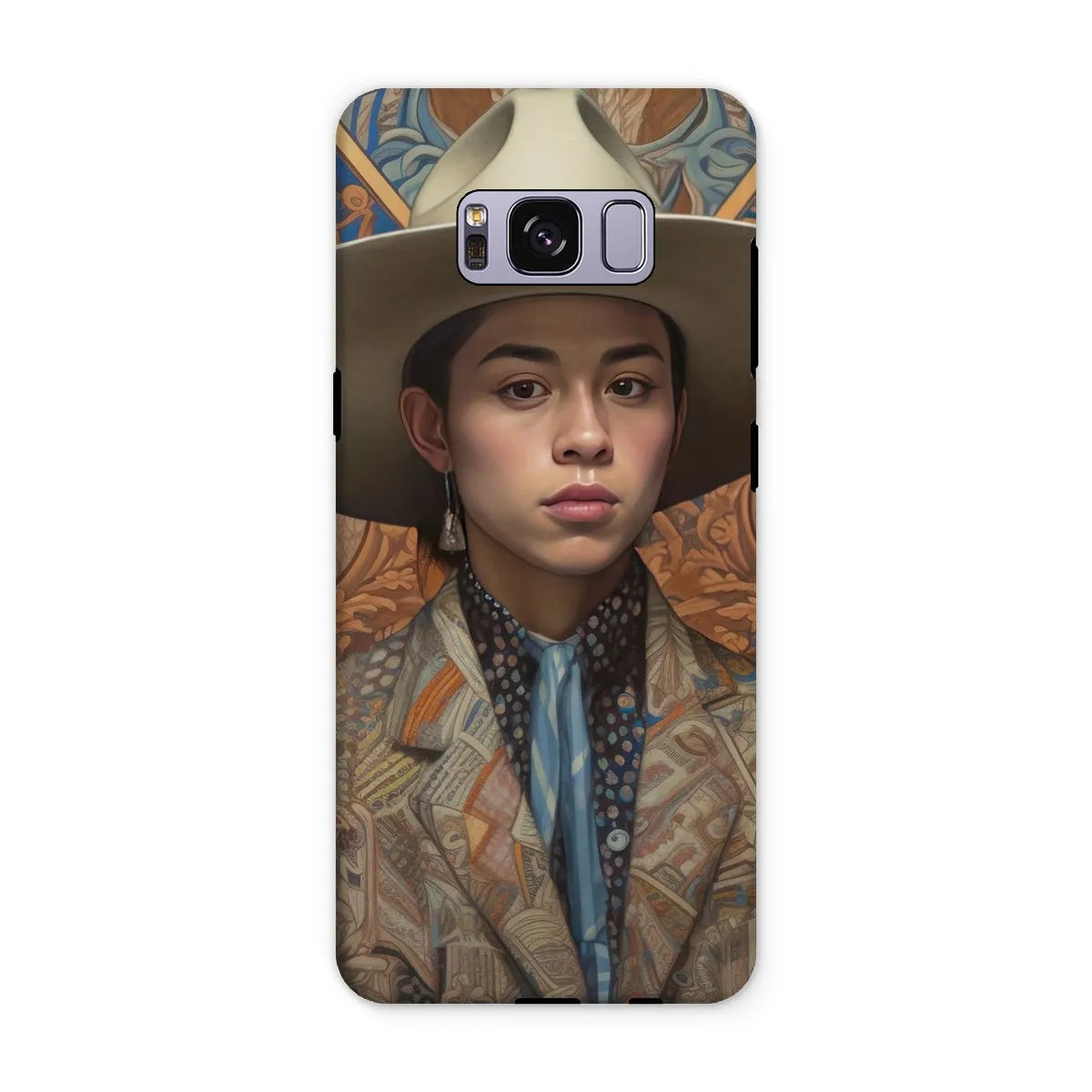 Angel The Transgender Cowboy - F2m Outlaw Art Phone Case - Samsung Galaxy S8 Plus / Matte - Mobile Phone Cases