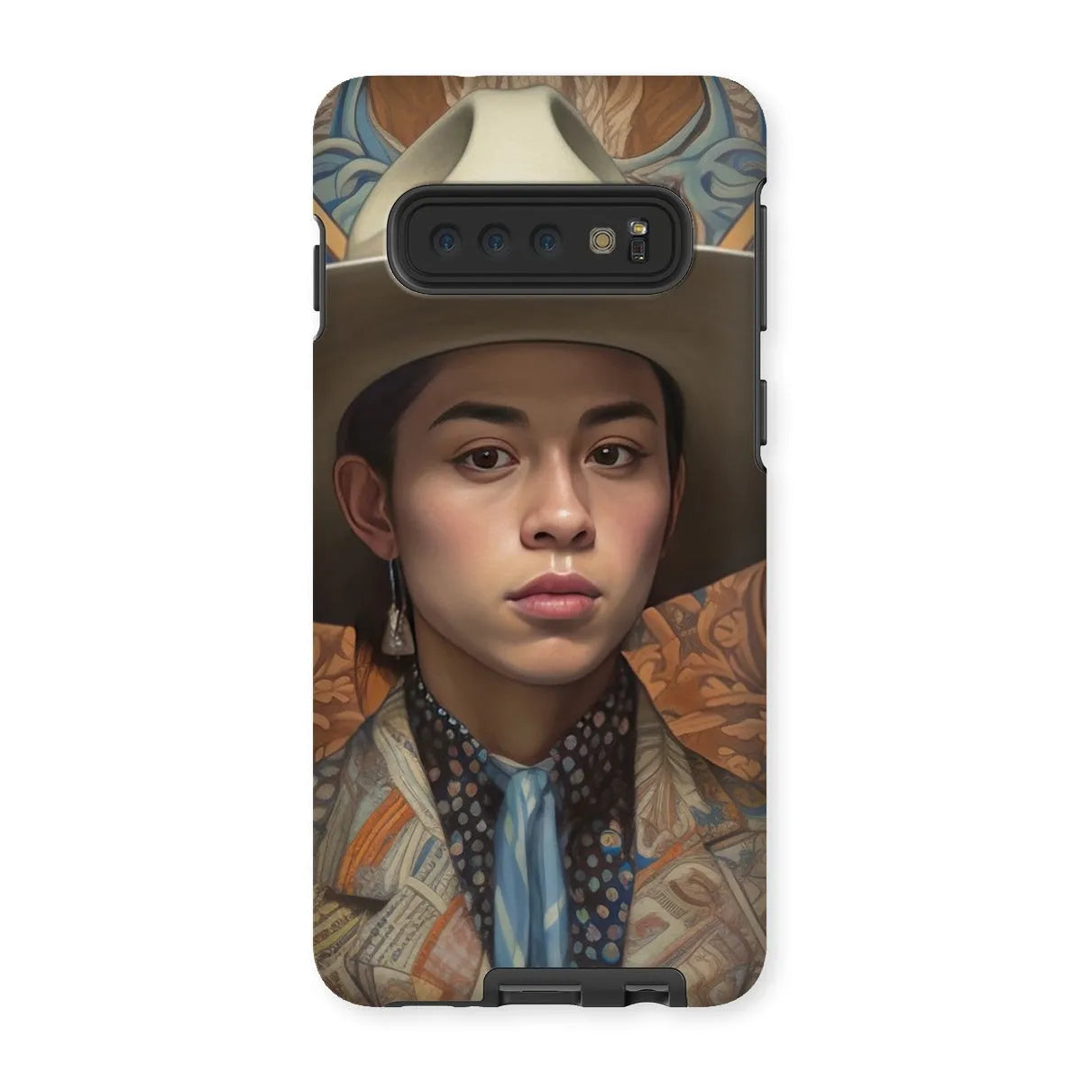 Angel The Transgender Cowboy - F2m Outlaw Art Phone Case - Samsung Galaxy S10 / Matte - Mobile Phone Cases - Aesthetic