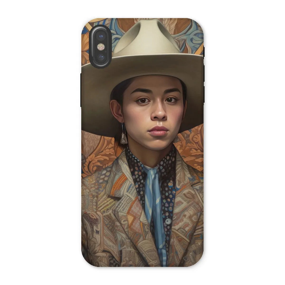 Angel The Transgender Cowboy - F2m Outlaw Art Phone Case - Iphone x / Matte - Mobile Phone Cases - Aesthetic Art