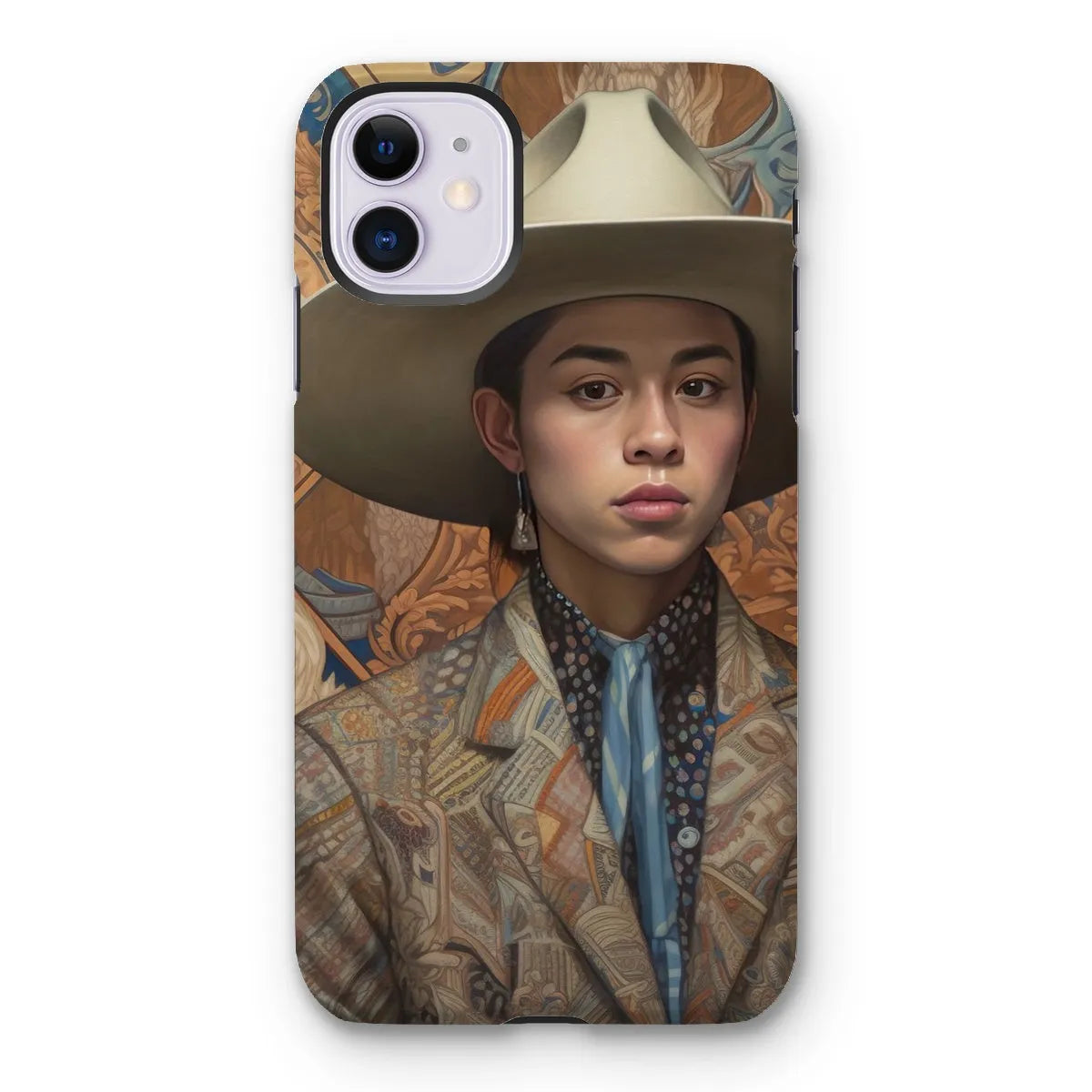 Angel The Transgender Cowboy - F2m Outlaw Art Phone Case - Iphone 11 / Matte - Mobile Phone Cases - Aesthetic Art