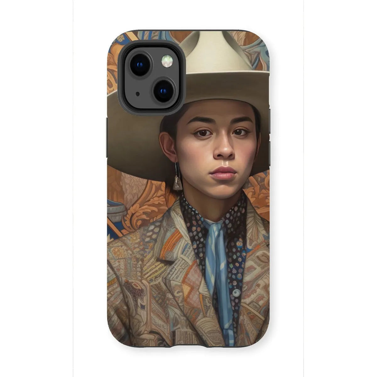 Angel The Transgender Cowboy - F2m Outlaw Art Phone Case - Iphone 13 Mini / Matte - Mobile Phone Cases - Aesthetic Art