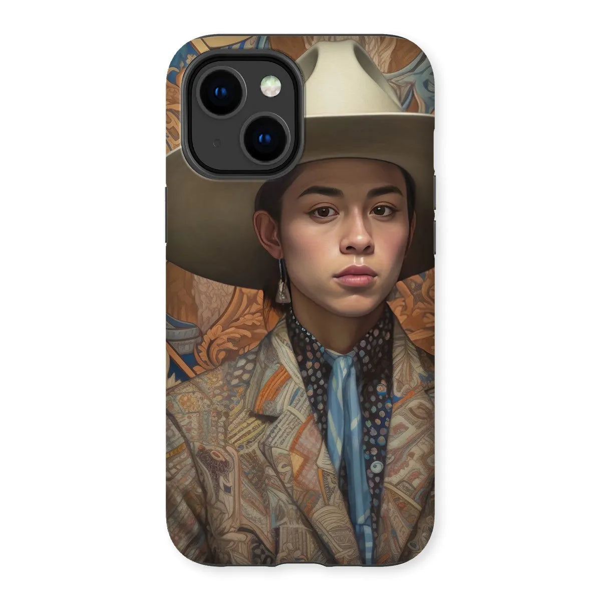 Angel The Transgender Cowboy - F2m Outlaw Art Phone Case - Iphone 14 Plus / Matte - Mobile Phone Cases - Aesthetic Art