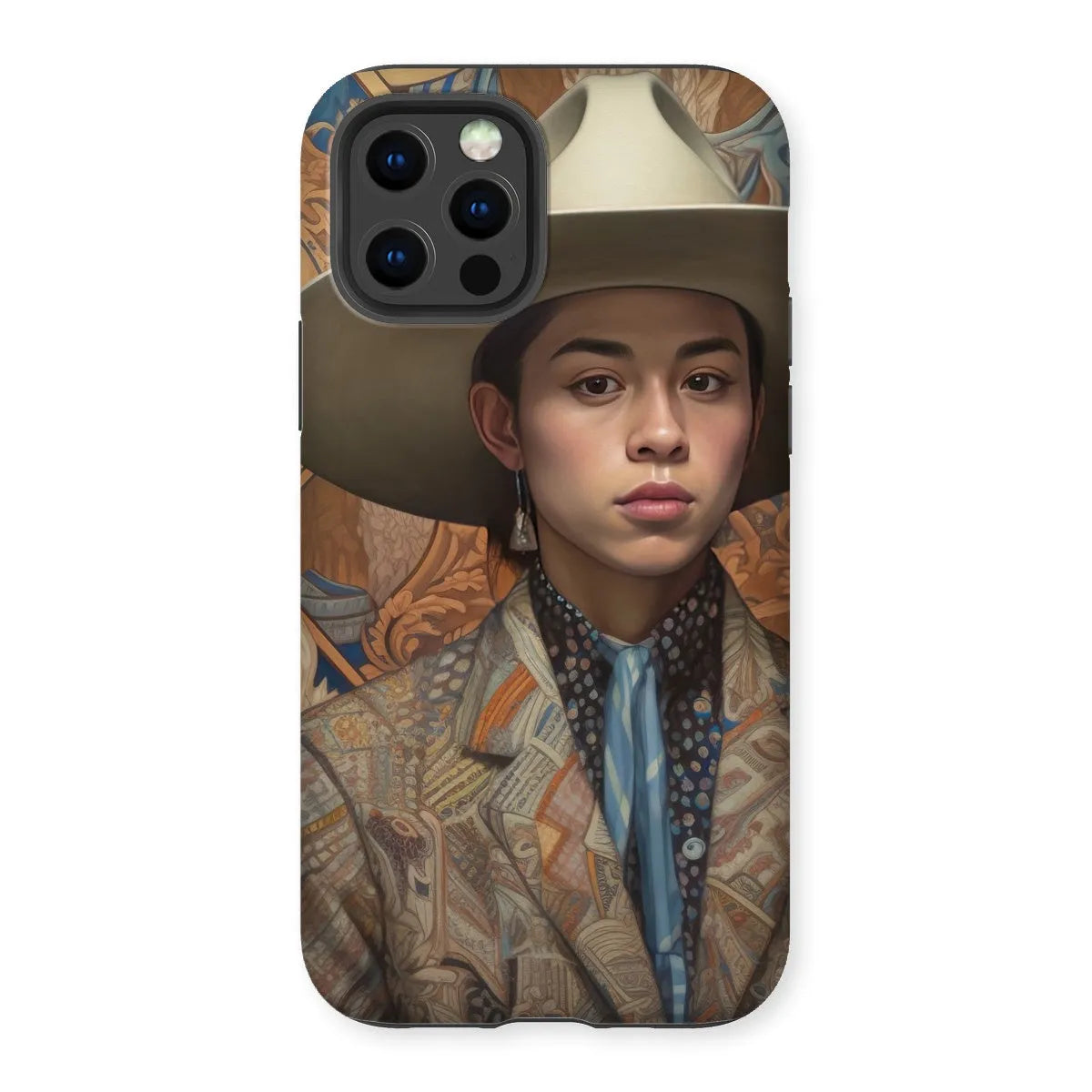 Angel The Transgender Cowboy - F2m Outlaw Art Phone Case - Iphone 12 Pro / Matte - Mobile Phone Cases - Aesthetic Art